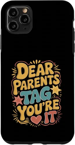 Vista 13 de Dear Parents Tag You’re It Leopard Print Case for iPhone XR