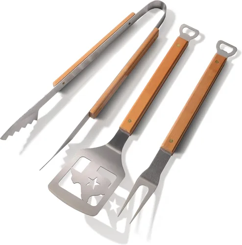 Vista 6 de YouTheFan Universal Classic Series - Juego de parrilla de barbacoa de 3 piezas