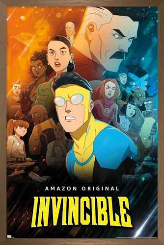 Vista 15 de Trends International Invincible - Póster de pared de hoja del grupo uno, 14.72 x 22.37 pulgadas, versión enmarcada de madera de granero
