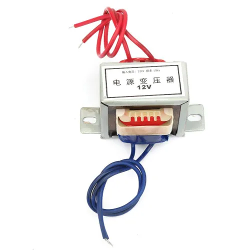 Vista 2 de Transformador de potencia único, AC 220V a AC 12V/24V Transformador de potencia 10W 50Hz Transformador electrónico (12V)