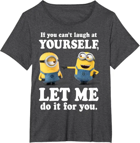 Vista 28 de Camiseta gráfica de Minions de Mi villano favorito: Ríete de ti mismo Negro