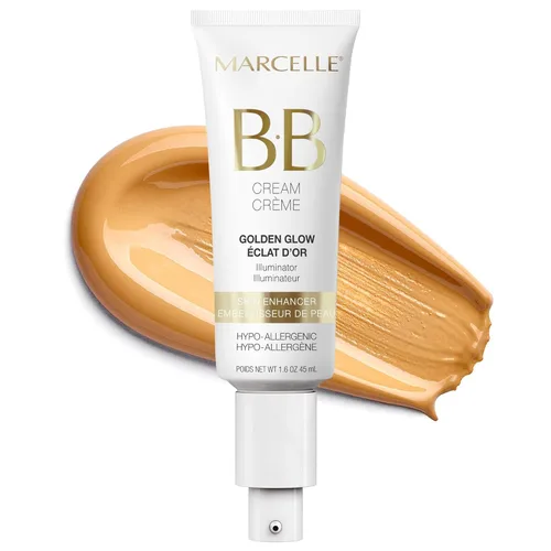 Vista 12 de Marcelle BB Cream Beauty Balm - Crema hidratante de color justo, hidratación ligera, hipoalergénica, no comedogénica, sin fragancia ni aceite, libre