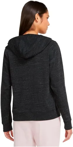 Vista 2 de Nike Sportswear Gym Vintage - Sudadera con capucha para mujer (as1, alpha, m, regular, negroblanco), Negro