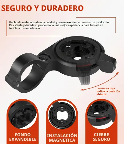 Vista 5 de Bicicleta 0.874 in TT Manillar Soporte de computadora para Garmin Edge GPS Bike Computer, contrarreloj/Tri Bar Mount Reemplazo para Garmin