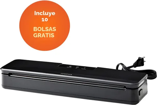 Vista 5 de Anova Culinary ANVS01-US00, sellador al vacío de precisión Anova , incluye 10 bolsas precortadas, para cocina al vacío y almacenamiento de alimentos.