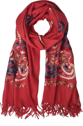 Vista 11 de Urban CoCo Chal Bordado con Borlas de Tamaño Grande para Mujer, Bufanda de Mujer