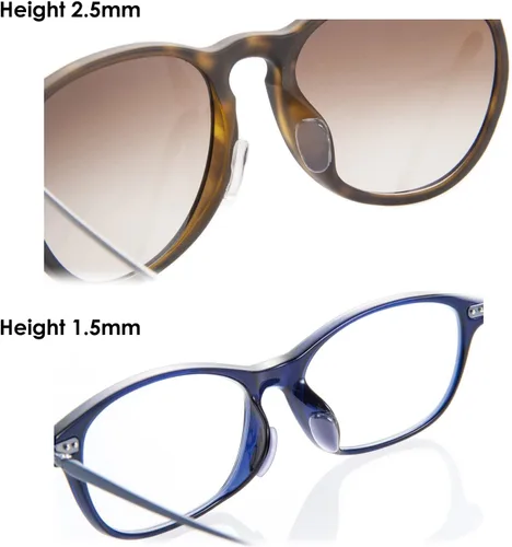 Vista 4 de Mochi a girl, Almohadillas de nariz para gafas, almohadillas adhesivas antideslizantes para la nariz, cojín de nariz de silicona suave para lentes