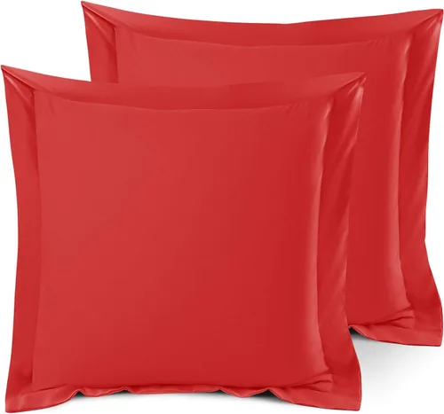 Vista 139 de Nestl Juego de 2 fundas tipo sham de almohada suaves - Fundas de almohada de microfibra de doble cepillado - Fundas de almohada de cama premium
