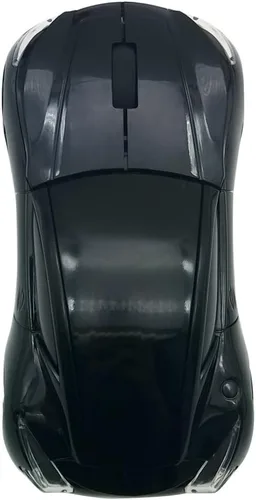 Vista 4 de Ratón inalámbrico para coche 2.4 GHz 3D DPI 1600 Cool Sport USB Gaming Mouse ratones para PC Ordenador Portátil Portátil Negro