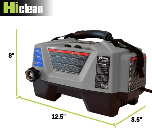Vista 7 de Lavadora a presión eléctrica Hiclean 1800 PSI - Lavadora de potencia portátil para detalle de automóviles, patios, vallas y limpieza al aire libre