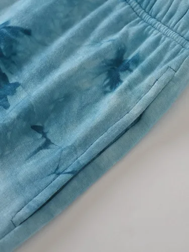 Vista 5 de Latuza Pantalones cortos de pijama para mujer, suaves y cómodos, paquete de 2