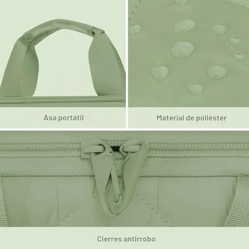 Vista 6 de MOSISO 360 Bolsa de hombro protectora para laptop, funda para laptop