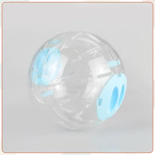 Vista 5 de Andiker Bola de hámster, bola de ejercicio transparente de 5.52 pulgadas con agujeros transpirables para animales pequeños para mantenerse