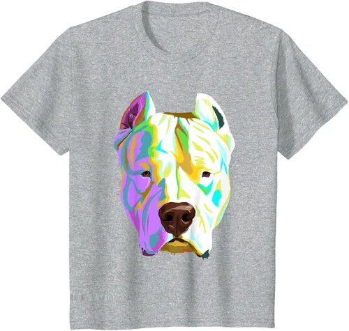 Vista 39 de Colorida camiseta Dogo Argentino, Negro, S