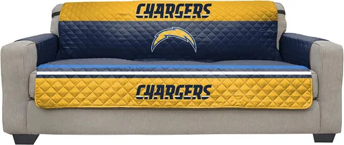 Vista 21 de Pegasus Sports NFL NFL - Protector reversible para sofá de la NFL, con correas elásticas, 75 x 110 pulgadas