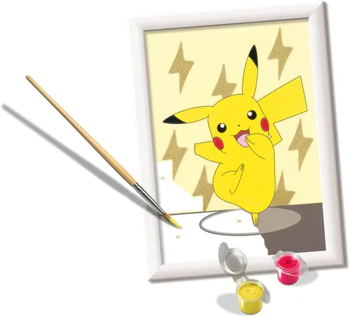 Vista 4 de Ravensburger CreArt Pokemon - Kits de pintura por números para niños y adultos a partir de 7 años, juego de manualidades para niños