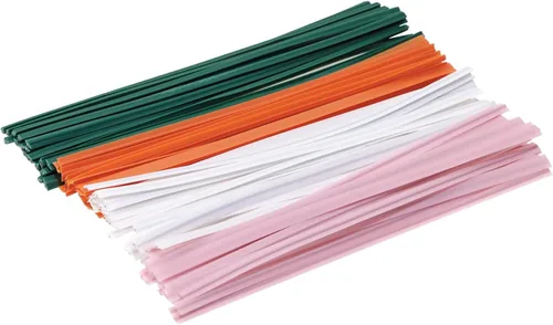 Vista 9 de ONLYKXY 80 lazos de plástico para plantas, reutilizables, para pan, tartas, lazos para dulces, bolsas de 4 pulgadas (marrón)
