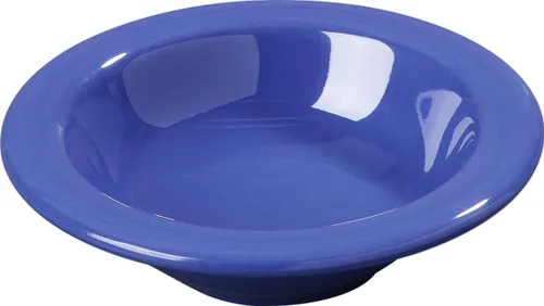 Vista 2 de Carlisle FoodService Products Sierrus - Tazón de plástico reutilizable con borde para bufés, restaurantes y hogar, melamina, 4.2 onzas, azul océano
