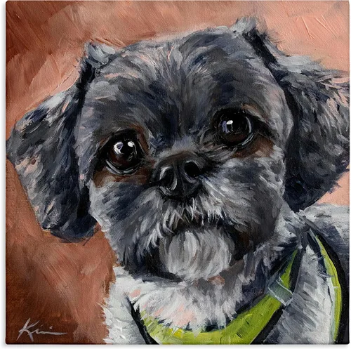 Vista 16 de Stupell Industries Lienzo de retrato abstracto de perro por Irena Orlov Stupell Industries 17 x 17 Inches, Easy to Hang and Sturdy, Made in USA