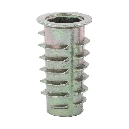 Vista 21 de E-Z LOK Inserto roscado para madera blanda, insertos de rosca hexagonal de zinc 10-32 roscas internas, 0.394 pulgadas de longitud, paquete de 50