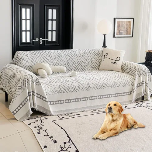 Vista 9 de HAOMAIJIA Funda de sofá antideslizante para sofá de 2 cojines, fundas de sofá seccionales lavables para perros y mascotas, protector de muebles