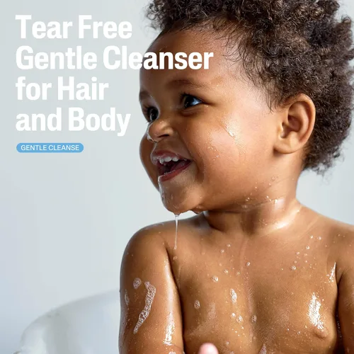 Vista 3 de Cetaphil Champú y gel de baño para bebé con caléndula orgánica, sin lágrimas, hipoalergénico, ideal para uso diario, probado por dermatólogos, 7.8oz