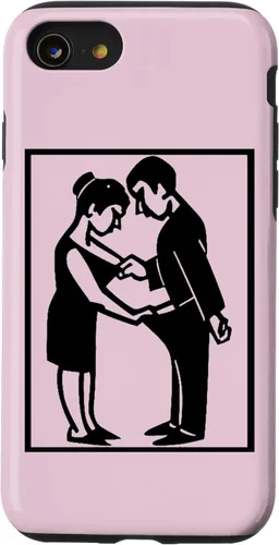 Vista 18 de Camiseta divertida para adultos, imagen de hombre y mujer, funda para iPhone 17