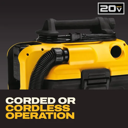 Vista 14 de DeWalt DCV581H Aspiradora para agua y polvo con cable o inalámbrica con batería de 18/20 voltios MAX
