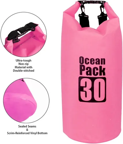 Vista 4 de Bolsa seca flotante impermeable Bear Outdoor, para canotaje, kayak, senderismo, snowboard, acampada, rafting, pesca y excursionismo