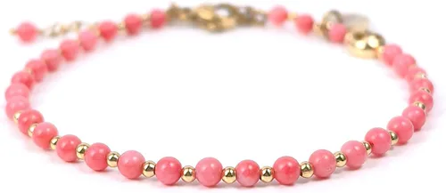 Vista 16 de Morchic 3mm Natural Gemstone Beaded Bracelet for Women, Dainty Tiny Charm Jewelry, Adjustable 7.1-8.6" Ideal Birthday Holiday Gift