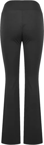 Vista 7 de Leggings acampanados cruzados para mujer, cintura alta, corte en V, corte de bota, pantalones de yoga acampanados con bolsillos