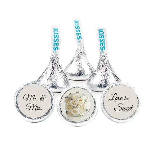 Vista 9 de 90ct Beach Wedding Candy Kisses Favores - Caramelo Incluido