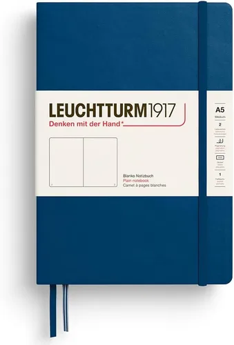 Vista 7 de LEUCHTTURM1917 373976 Cuaderno mediano (A5), tapa dura, 251 páginas numeradas, cereza, liso