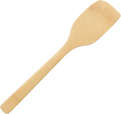 Vista 7 de BambooMN Juego de utensilios de bambú orgánico, espátula, cuchara, pinzas - 8 piezas