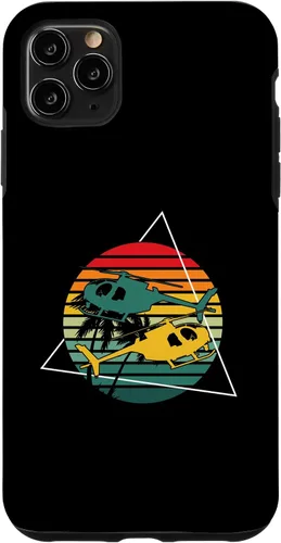 Vista 13 de Retro Helicopters Pilot Aviation Helicopter Case for iPhone 16