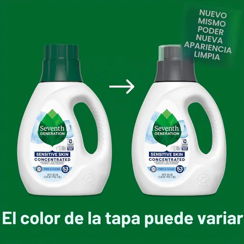 Vista 8 de Seventh Generation Detergente concentrado para ropa de bebé, fórmula antimanchas, aroma fresco, 40 oz (53 cargas)