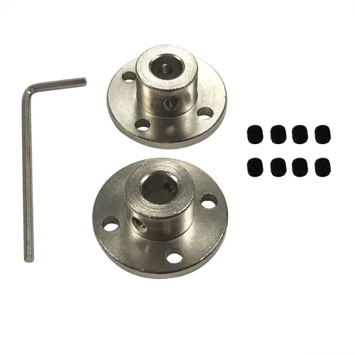 Vista 7 de 2 conectores de acoplamiento de brida de 0.236 in con acoplador modelo llave BRINGSMART 2pcs 6mm Flange Coupling Connector with Wrench Rigid Axis
