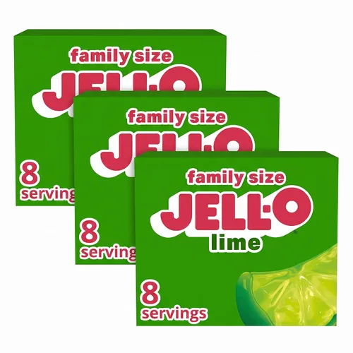 Vista 17 de Jell-O Gelatin Dessert Mix, Family Size, Cherry, 6 oz Box