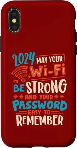 Vista 4 de iPhone 15 In 2024 may your wifi be strong & password easy to remember Case