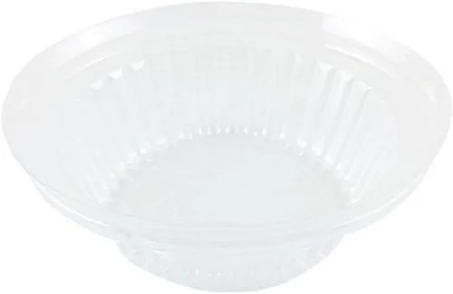Vista 2 de Pactogo Tapa de cúpula de plástico transparente para sartén de papel de aluminio para tarta de carne de 5-3/4 pulgadas, se adapta a moldes duraderos