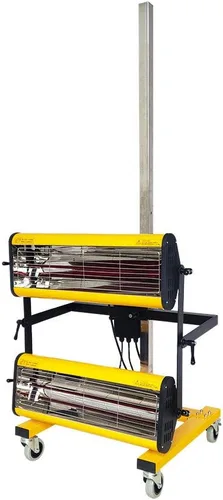 Vista 4 de Solary Lámpara de curado de pintura infrarroja de onda corta 2100W 110V - Herramienta de reparación de pintura de carrocería de coche con soporte