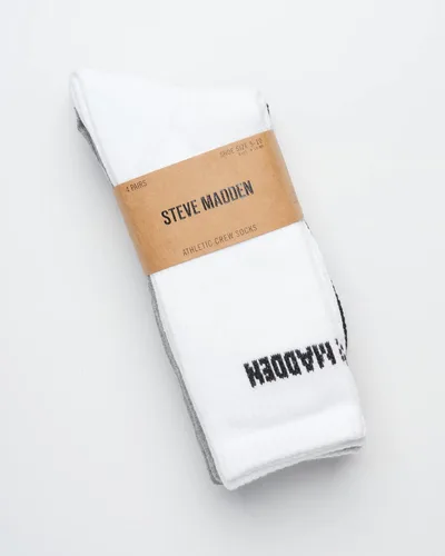 Vista 3 de Steve Madden Womens Socks Athletic Performance Running Socks Cushion Crew Socks for Women 4 Pack