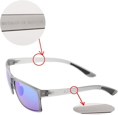 Vista 5 de Walleva Lentes de repuesto para gafas de sol Maui Jim Pokowai Arch Múltiples opciones disponibles