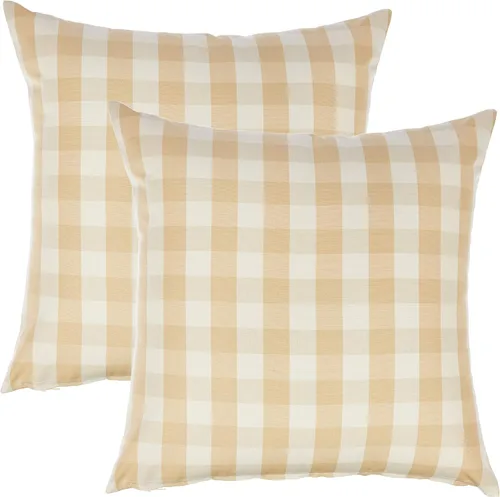 Vista 19 de REDEARTH · Fundas de cojín boho hechas a mano - Estilo chic bohemia de granja - Fundas de cojín tejidas para acento, interior y exterior, para sofá