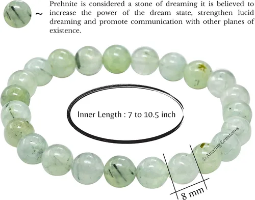 Vista 93 de Amazing Gemstone Crystal Bracelet for Women Men's Gifts - Protection Healing Crystal Bracelet - 8mm Gemstone Beaded Stretchable Bracelet Pulseras