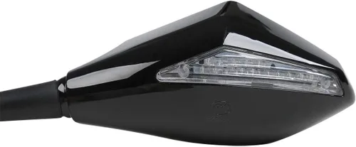 Vista 7 de TCMT Espejos LED integrados para Honda VFR800 Interceptor 03-07 Kawasaki Ninja ZX-10R 2004-2011 KTM RR312 08-09 Suzuki GSXR1000 09-11 Yamaha YZF-R6