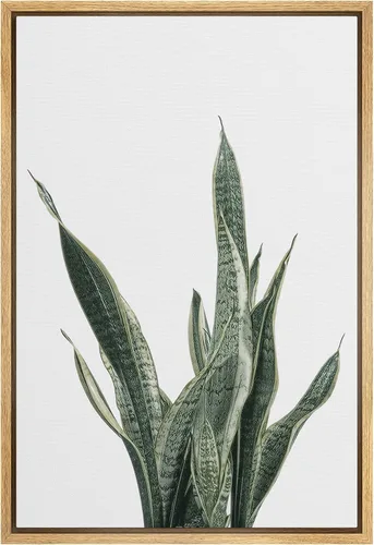 Vista 14 de SIGNWIN Lienzo enmarcado para pared, diseño de planta de bosque de montaña verde pastel, naturaleza, ilustraciones de área silvestre, arte moderno