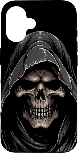 Vista 32 de Carcasa con capucha de fantasma de calavera para iPhone 17