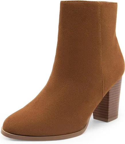 Vista 15 de DREAM PAIRS - Botines de tacón ancho con bloque para mujer