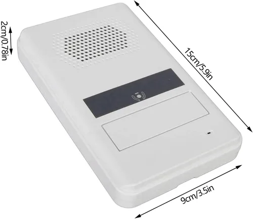 Vista 3 de Sistema de intercomunicación de altavoz de ventana, micrófono de intercomunicación sensible antiinterferencias de doble manera hablar a través